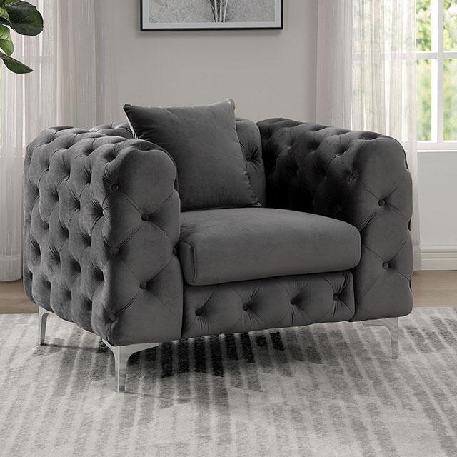 SAPPHIRA Chair, Dark Gray - Jay's Mattress Plus (NY)