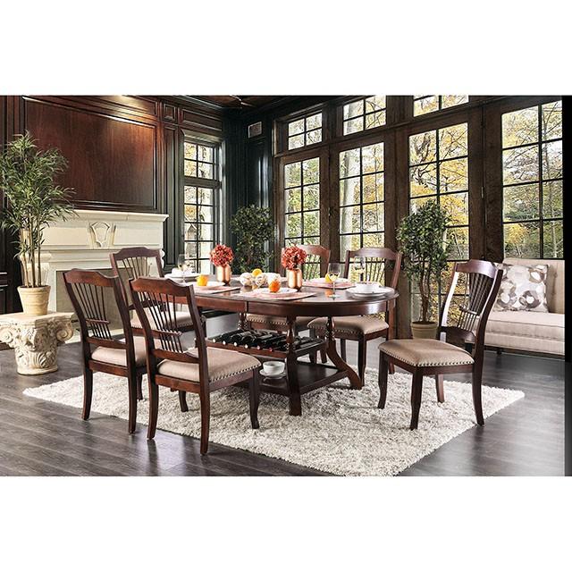 Jordyn Brown Cherry Dining Table - Jay's Mattress Plus (NY)