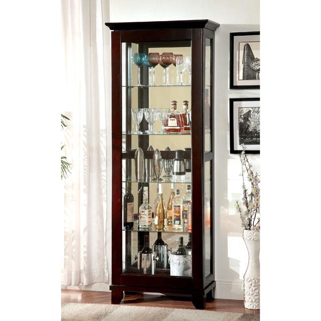 LUDDEN Dark Walnut Curio - Jay's Mattress Plus (NY)