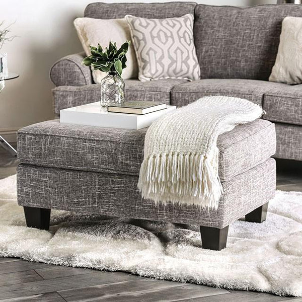 Pierpont Gray Ottoman - Jay's Mattress Plus (NY)