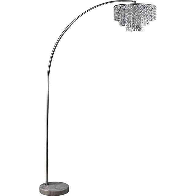 Julie Chrome 62"H Crystal Chrome Arch Lamp - Jay's Mattress Plus (NY)