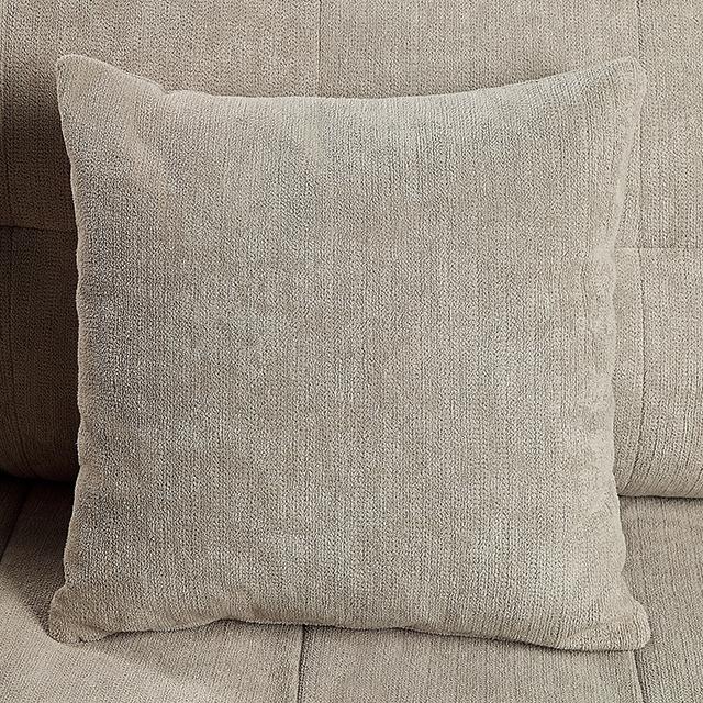 LYNDA Sofa w/ Pillows, Light Gray - Jay's Mattress Plus (NY)