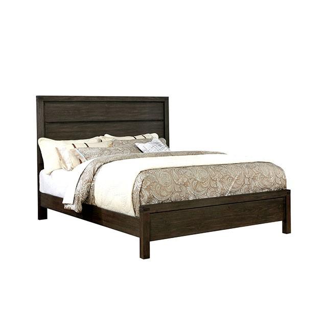 Rexburg Wire-Brushed Rustic Brown E.King & Full Bed - Jay's Mattress Plus (NY)