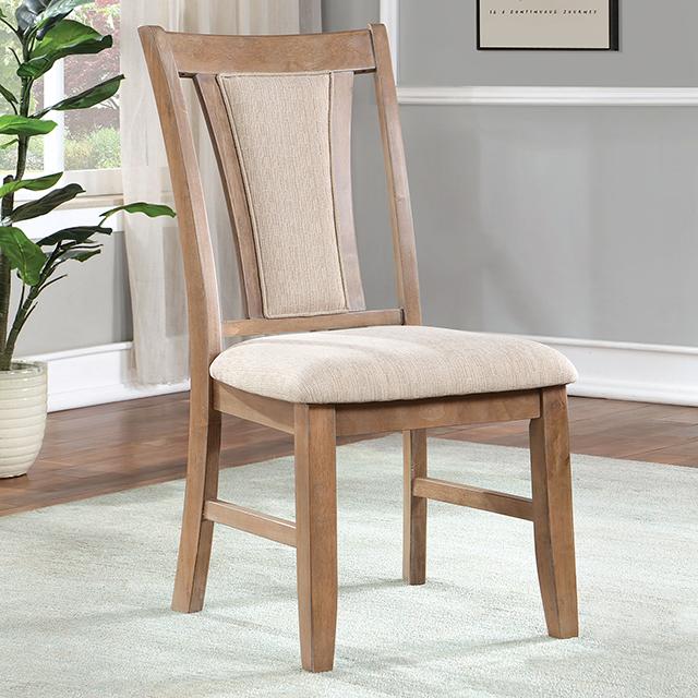 UPMINSTER Side Chair (2/CTN), Natural Tone/Beige - Jay's Mattress Plus (NY)