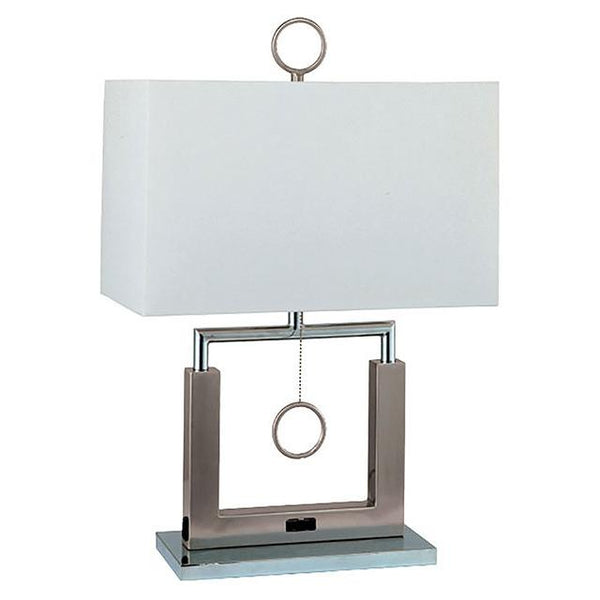 Jessica Brushed Steel 17"H Steel Table Lamp - Jay's Mattress Plus (NY)