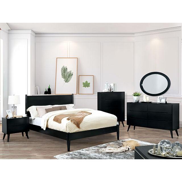 LENNART II Black & White Cal.King, E.King, Full, Queen, Twin Bed - Jay's Mattress Plus (NY)