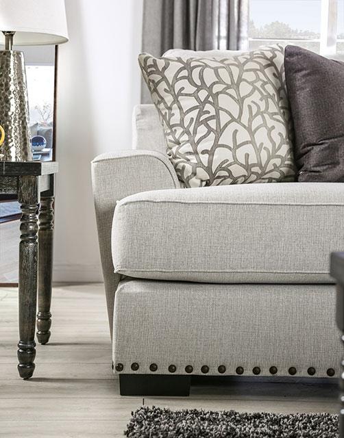 PICOTEE Sofa, Light Gray/Black - Jay's Mattress Plus (NY)