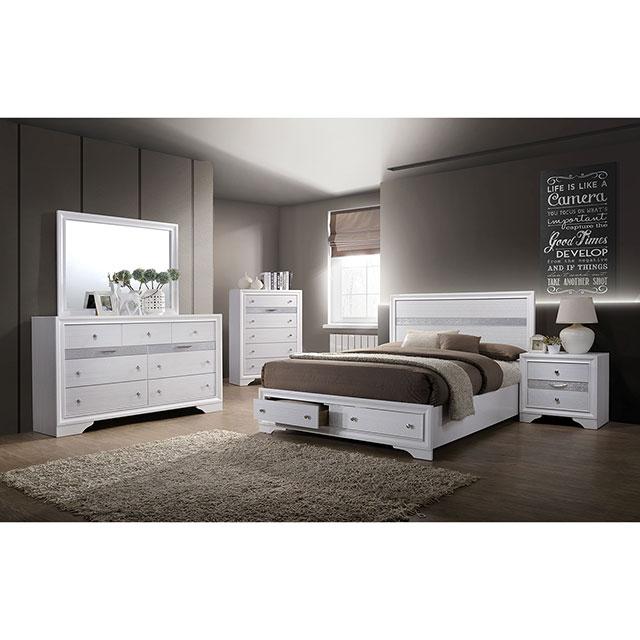 Chrissy White Night Stand - Jay's Mattress Plus (NY)