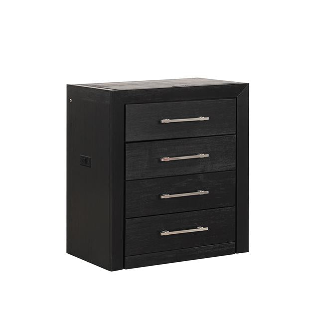 Ashbourne Bedside Vanity Set with Stool Contemporary - Jay's Mattress Plus (NY)