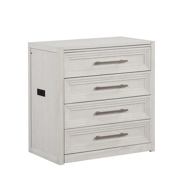 Ashbourne Bedside Vanity Set with Stool Contemporary - Jay's Mattress Plus (NY)