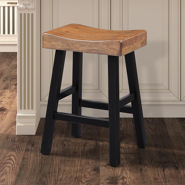Biasca 24" Stool (2/CTN) White, Brown, & Black - Jay's Mattress Plus (NY)