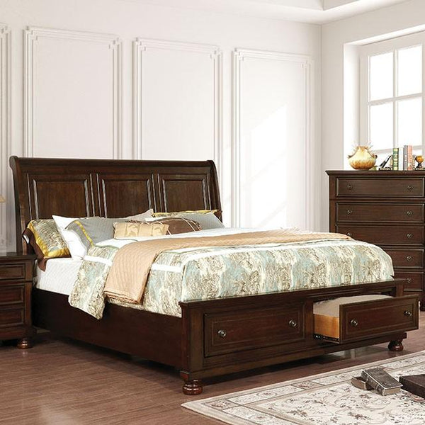 Castor Brown Cherry Queen, E.King, & Cal.King Bed - Jay's Mattress Plus (NY)