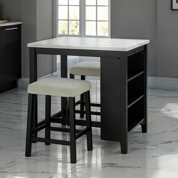 Chalcedony 3 Pc. Dining Table Set - Jay's Mattress Plus (NY)