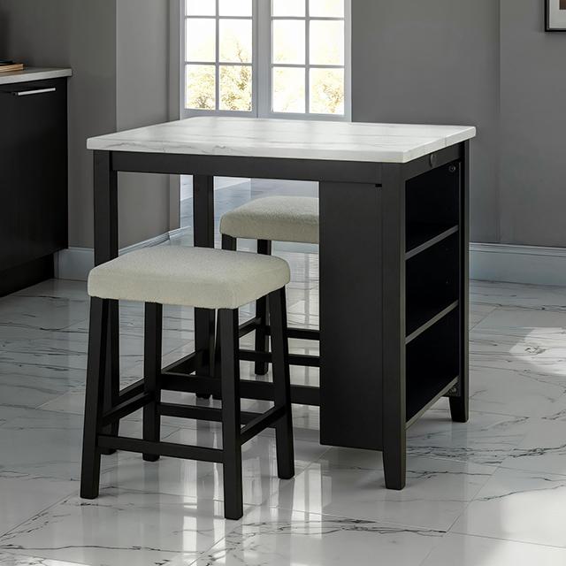 Chalcedony 3 Pc. Dining Table Set - Jay's Mattress Plus (NY)