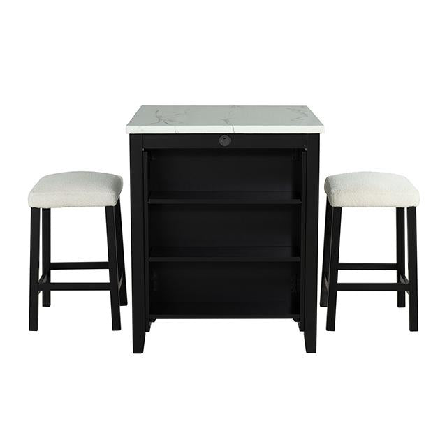 Chalcedony 3 Pc. Dining Table Set - Jay's Mattress Plus (NY)