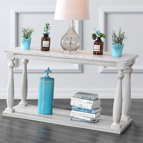 Arlington Antique White Sofa Table - Jay's Mattress Plus (NY)