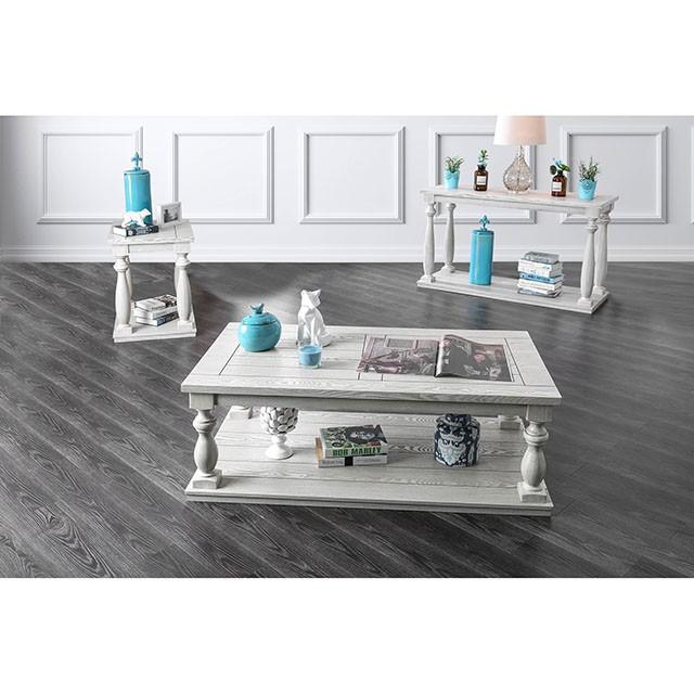 Arlington Antique White End Table - Jay's Mattress Plus (NY)