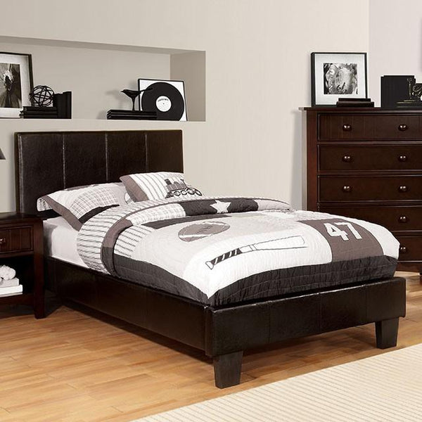 Winn Park Bed Espresso, Velvet, & White - Jay's Mattress Plus (NY)