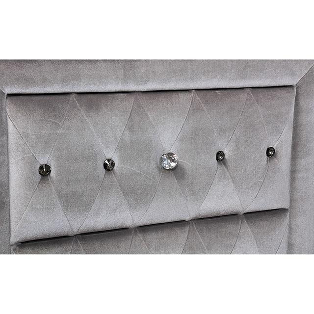 Alzir Gray Night Stand - Jay's Mattress Plus (NY)