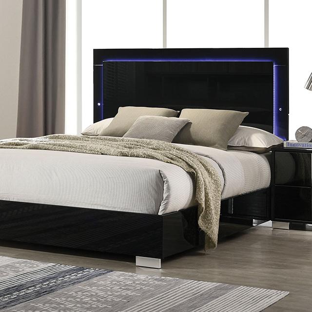 Sinistra Bed Beige, Black, White - Jay's Mattress Plus (NY)