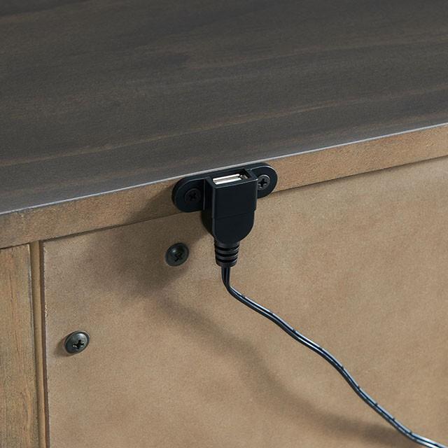 ALAINA Night Stand With USB Plug - Jay's Mattress Plus (NY)