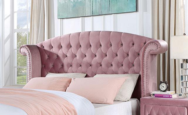 Zohar Queen & Twin Bed Black, Grey, & Pink - Jay's Mattress Plus (NY)