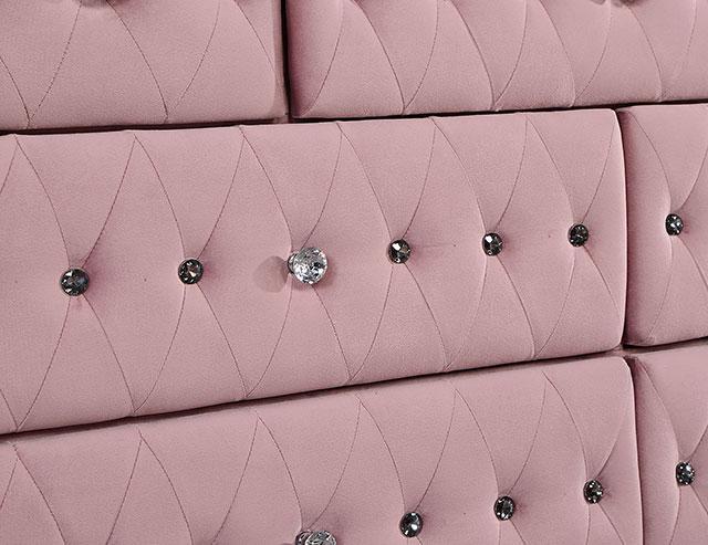 Zohar Queen & Twin Bed Black, Grey, & Pink - Jay's Mattress Plus (NY)