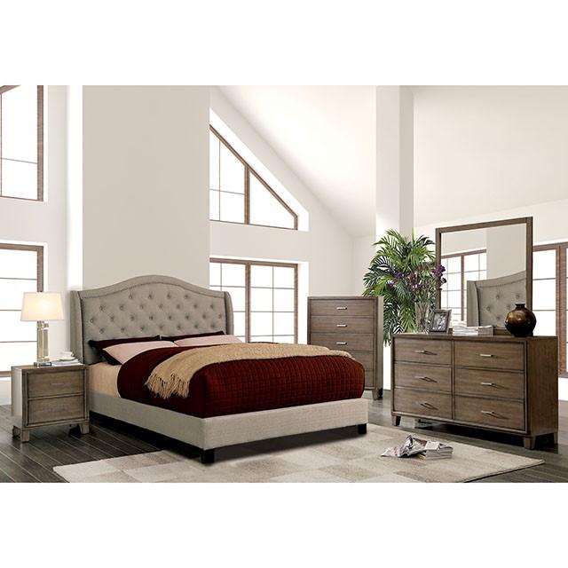 Carly Cal.King, E.King, Full, & Queen Bed Grey & Brown - Jay's Mattress Plus (NY)