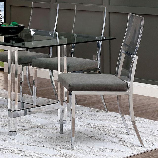 Casper Chrome Side Chair (2/CTN) - Jay's Mattress Plus (NY)