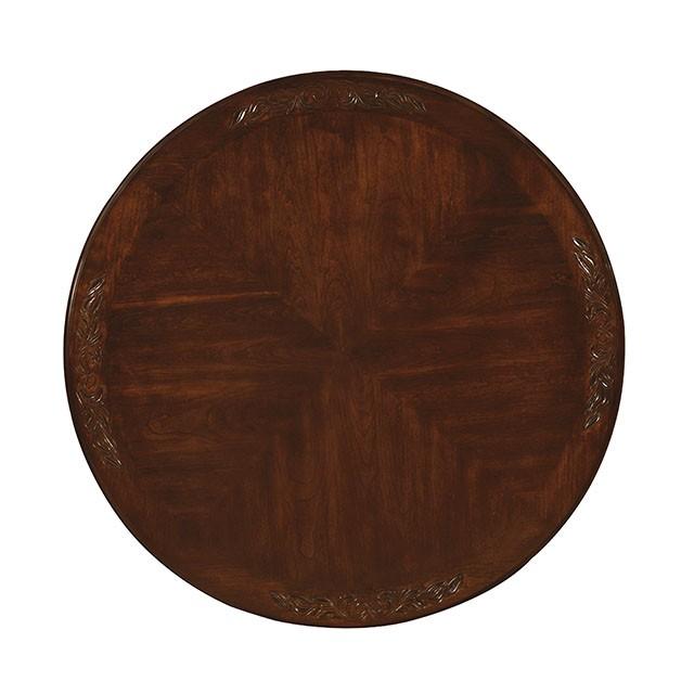 Elana Brown Cherry Round Dining Table - Jay's Mattress Plus (NY)