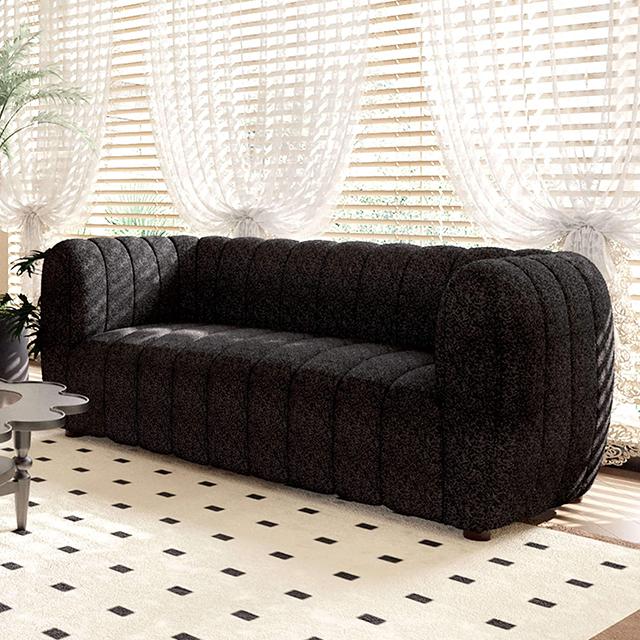 AVERSA Loveseat, Black, Gray, & White - Jay's Mattress Plus (NY)