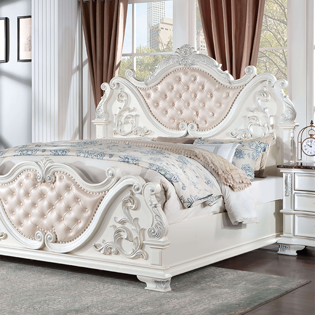 ESPARANZA Cal.King Bed, Brown Cherry - Jay's Mattress Plus (NY)