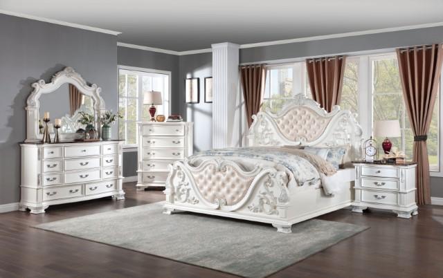 ESPARANZA Night Stand, Pearl White - Jay's Mattress Plus (NY)