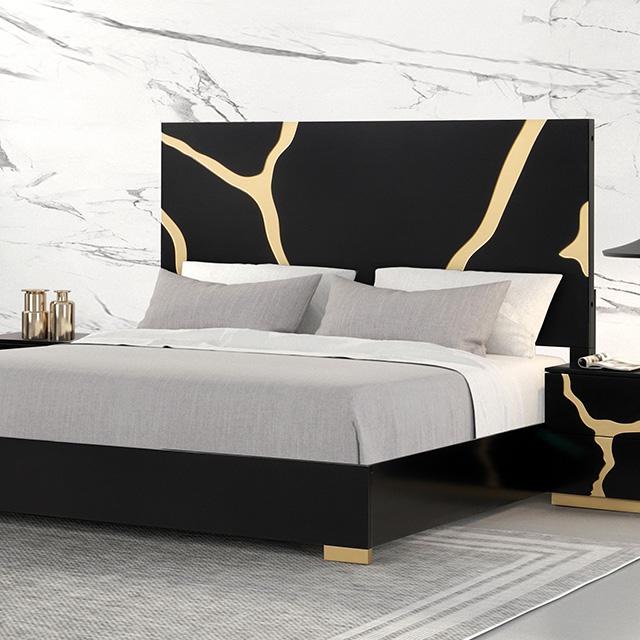 Goldsberg E.King & Queen Bed Grey & Pink - Jay's Mattress Plus (NY)
