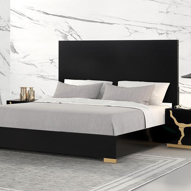Goldsberg E.King & Queen Bed Grey & Pink - Jay's Mattress Plus (NY)