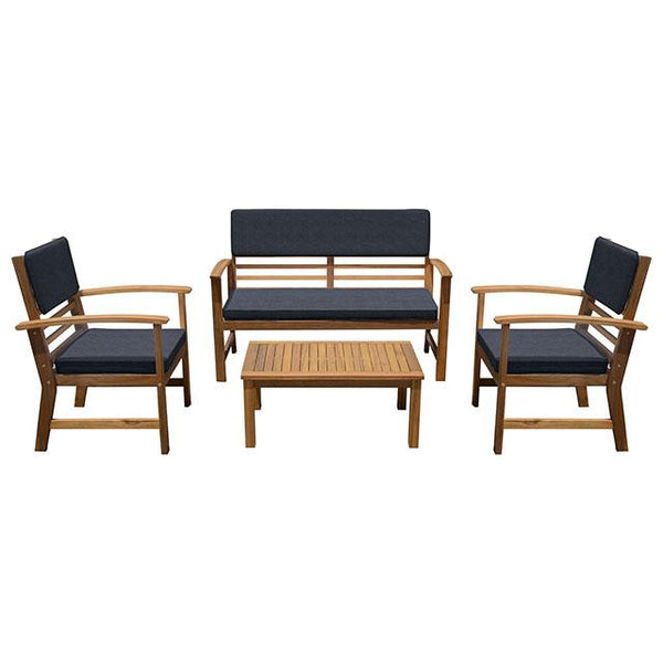 Hana 4 Pc. Patio Set Blue - Jay's Mattress Plus (NY)