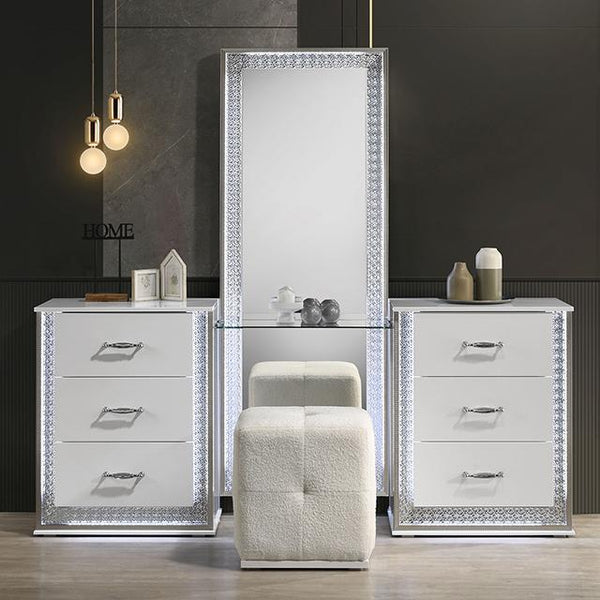 Hazeline Vanity Set with Stool - Jay's Mattress Plus (NY)