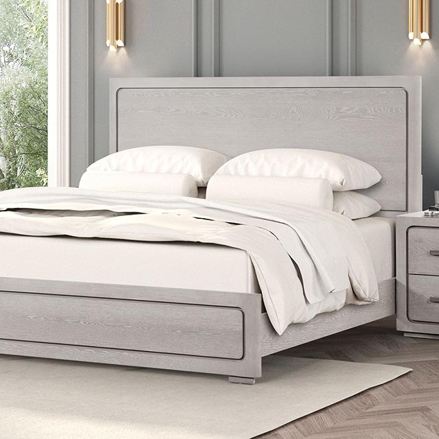 Crowthorne E.King & Queen Bed Grey & White - Jay's Mattress Plus (NY)