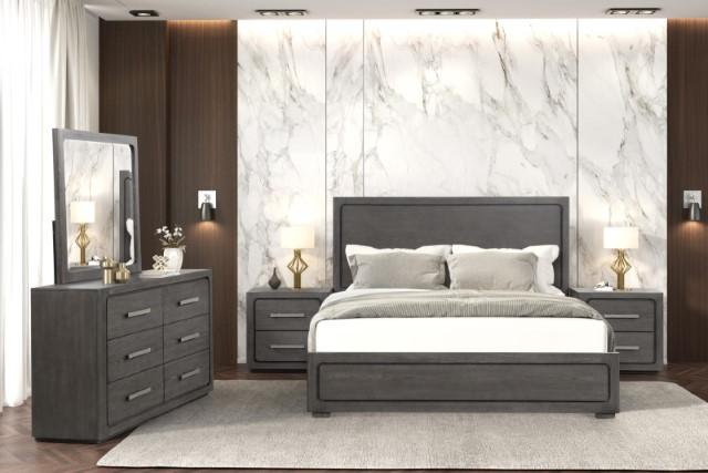 Crowthorne E.King & Queen Bed Grey & White - Jay's Mattress Plus (NY)