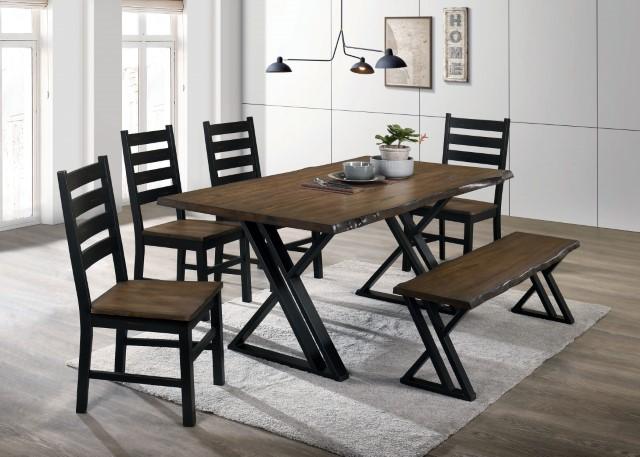 Barbary Dining Table Set with Bench - Jay's Mattress Plus (NY)