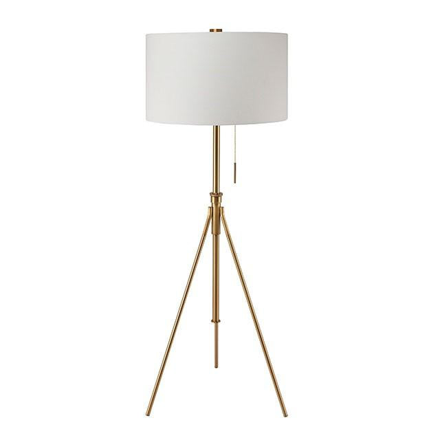 Zaya Stained Gold Floor Lamp - Jay's Mattress Plus (NY)