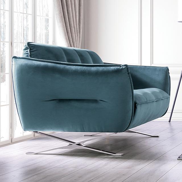 Civellutino Loveseat Teal - Jay's Mattress Plus (NY)