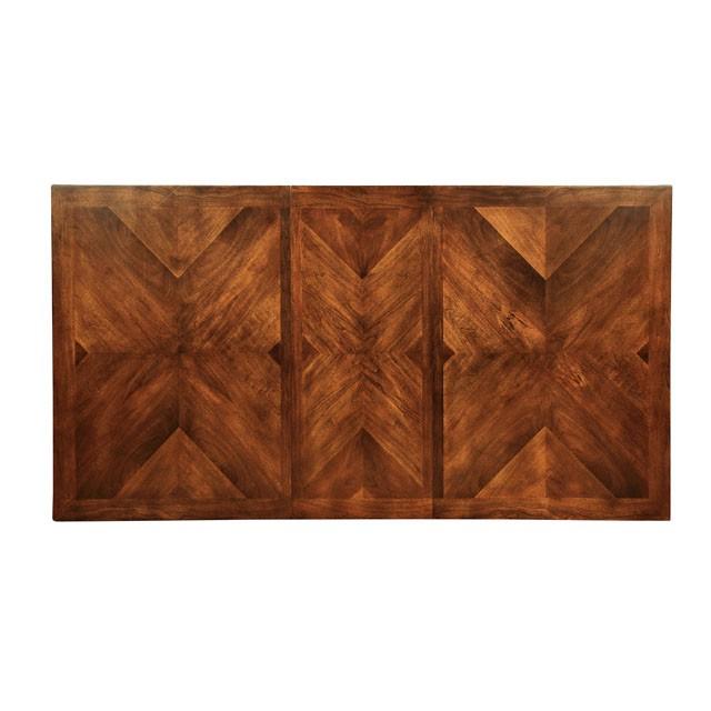 HILLSVIEW I Brown Cherry 78" Dining Table w/ 18" Leaf - Jay's Mattress Plus (NY)