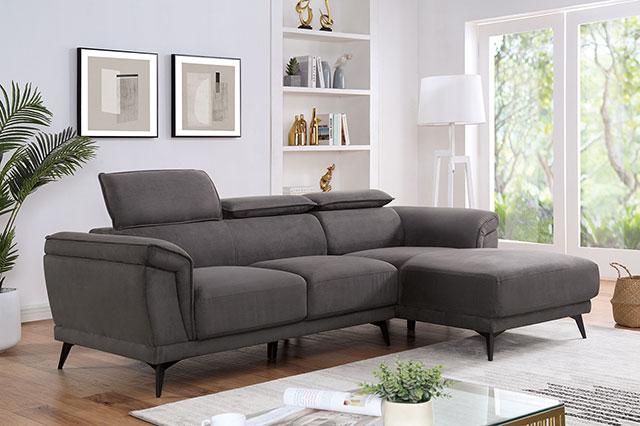 NAPANEE Sectional, Dark Gray - Jay's Mattress Plus (NY)