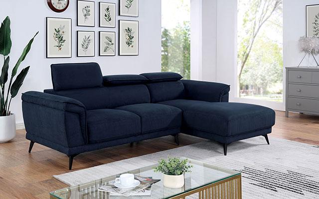 NAPANEE Sectional, Navy - Jay's Mattress Plus (NY)