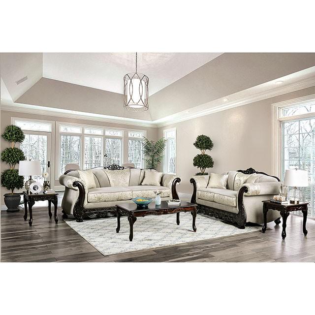 Newdale Ivory Love Seat - Jay's Mattress Plus (NY)