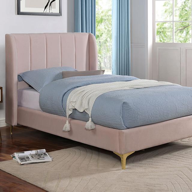 PEARL Full, Queen, & Twin Bed, Light Pink - Jay's Mattress Plus (NY)