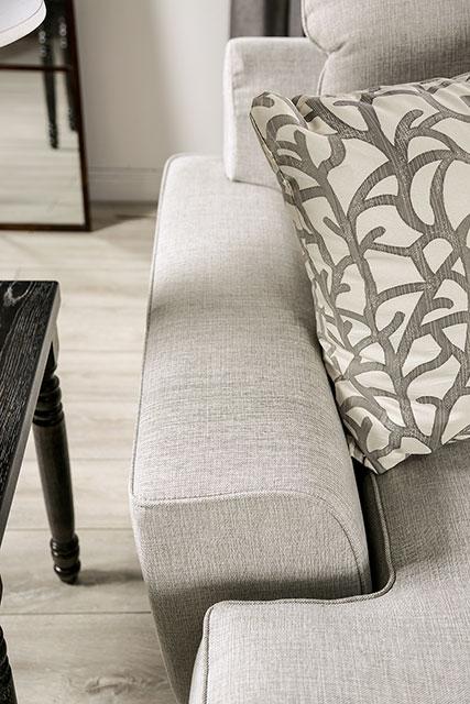 PICOTEE Sofa, Light Gray/Black - Jay's Mattress Plus (NY)
