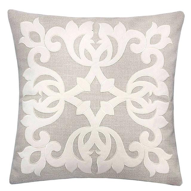 Trudy Light Beige 20" X 20" Pillow, Ecru - Jay's Mattress Plus (NY)