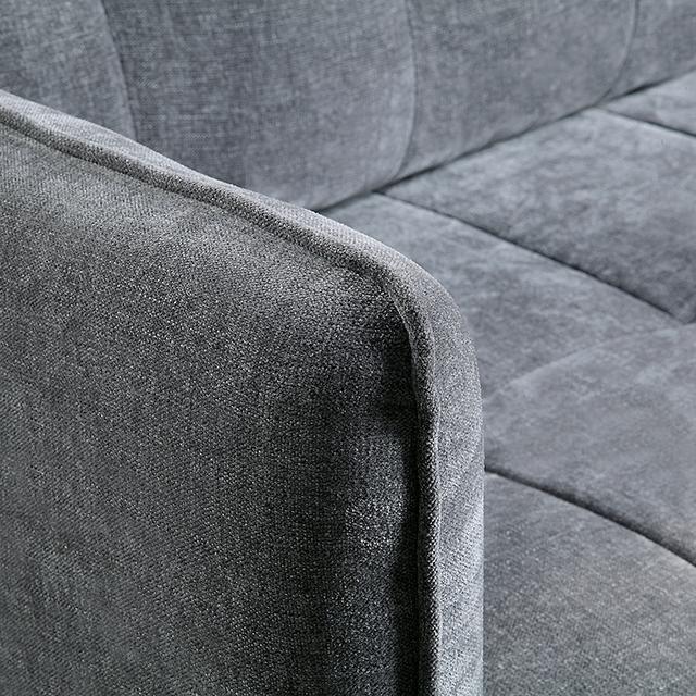 LYNDA Sofa w/ Pillows, Dark Gray - Jay's Mattress Plus (NY)